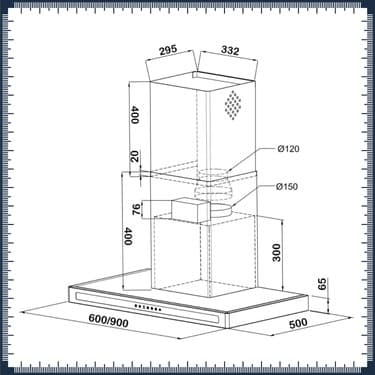 Kügerr F10 ' Dünyanın En Sessiz Davlumbazı' 60 cm Davlumbaz 4