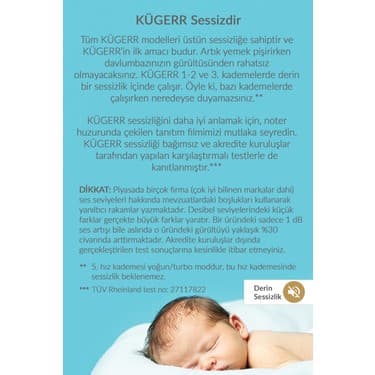 Kügerr F10 ' Dünyanın En Sessiz Davlumbazı' 60 cm Davlumbaz 7