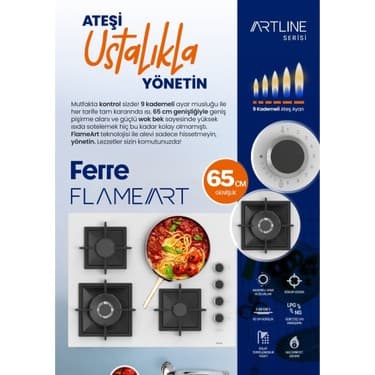 Ferre Fryart Artline Steam QEP64CB - SC406-WFA - D064-SA 9 Prog. Dijital Turbo Ank. Set - Beyaz 6