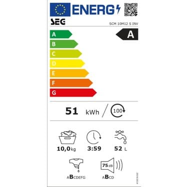 SEG SCM 10M12 S INV Çamaşır Makinesi 7