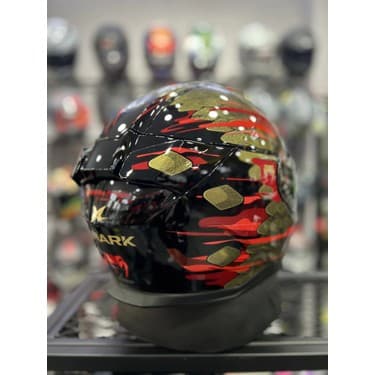 Shark Skwal I3 Venum Ledli Kask (+1 Gold Vizör) 2