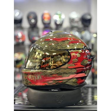 Shark Skwal I3 Venum Ledli Kask (+1 Gold Vizör) 5