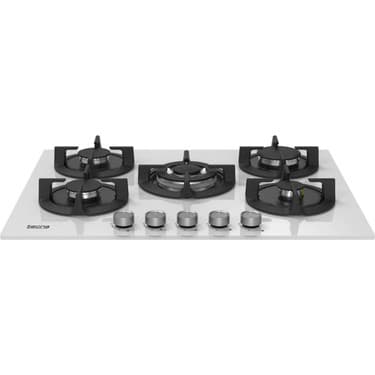 Tecna 8481 5 Gözlü 70 cm Döküm Izgara Beyaz Ankastre Ocak 2