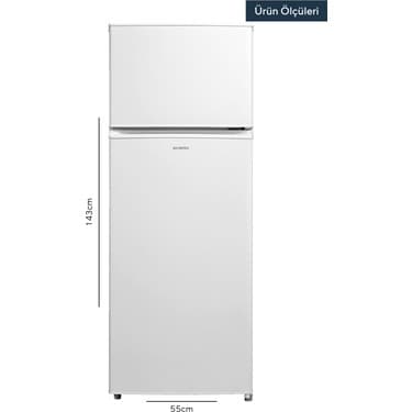 Kumtel Çift Kapılı Buzdolabı 204L HTMF-210 4