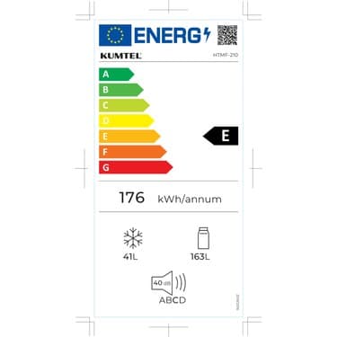 Kumtel Çift Kapılı Buzdolabı 204L HTMF-210 5