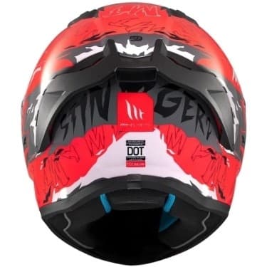 Mt Helmets Kask mt Stınger Ardent C5 Mat Siyah/kırmızı 2