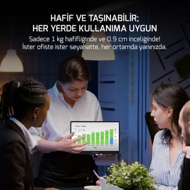 Ezcool Lite E15T 15.6 Inç 60Hz 4 Ms Fhd Portable 1920 x 1080 LCD Monitör 2