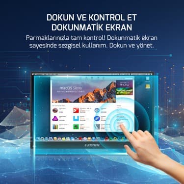 Ezcool Lite E15T 15.6 Inç 60Hz 4 Ms Fhd Portable 1920 x 1080 LCD Monitör 3