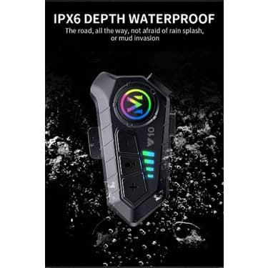 Remstdrk Y10 Kask Kulaklık Bluetooth Motosiklet Kulaklık 5,3 Bluetooth Intercom Motorsiklet Kulaklık 4