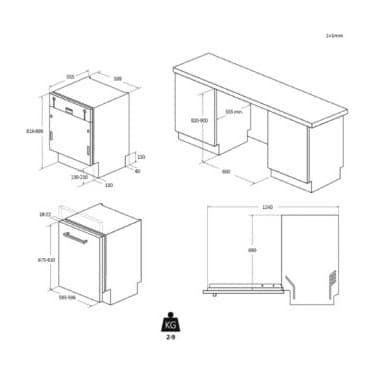 Hoover HS 6C4F0TS 8 Programlı Wi-Fi Tam Ankastre Bulaşık Makinesi 8