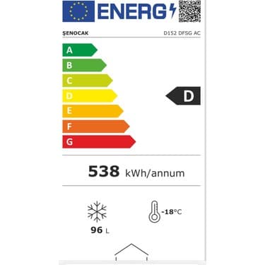 Şenocak D152 DFGS AC Sürgülü Camlı Dondurma Dolabı - Dondurucu 3