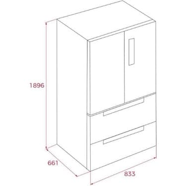 Teka RFD 77825 SS EU Solo Ankastre Buzdolabı 3