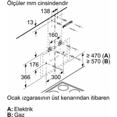 Siemens LC65KA670T 60 cm Siyah Cam Davlumbaz 5