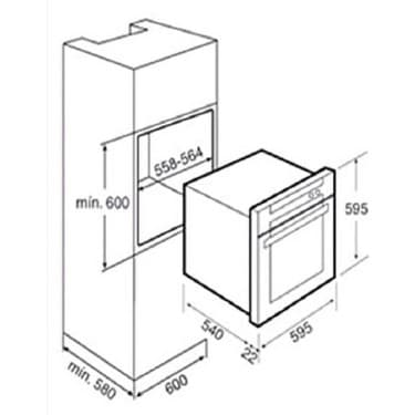 Teka ATV 60 BK Davlumbaz - HAK 625 N Fırın - TZ 6316 Elektrikli Ocak Siyah Ankastre Set 5