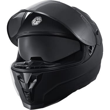 Motoanl Motosiklet Double Vizörlü Full Face Kask Ce Motor Kaskı Mat Black Edition 2