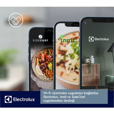 Electrolux EOD6F77WV 600 Serisi Steambake Buhar Ilaveli Katalitik ve Aquaclean Temizlemeli 72 Lt A+ Wi-Fi Beyaz Cam Ankastre Fırın 7