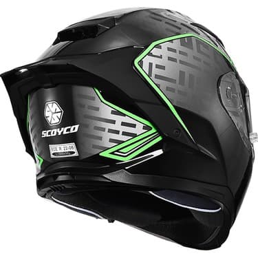 Motoanl Motosiklet Kask Full Face Ce Yüksek Güvenlikli Motor Kaskı Exorcısm Edition 4
