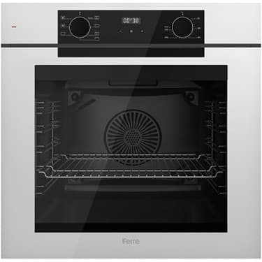 Ferre Fryart-Silentart Serisi Beyaz Set (SC406-WFA + QEP63CB +D078-SA ) - Döküm Izgara / 65 cm Ocak 4