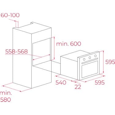 Teka Hak 629 Bk Siyah Ankastre Fırın 2