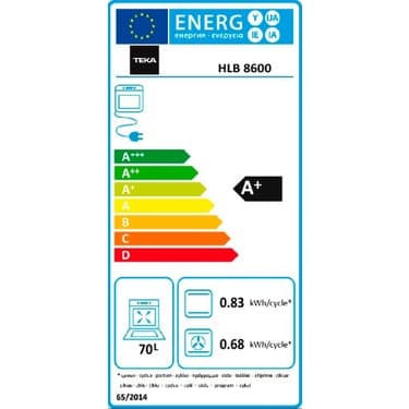 Teka HLB 8600 WH Ankastre Multifonksiyonel Dijital Ekranlı Turbo Fırın Beyaz Cam 70 lt 111000012 7