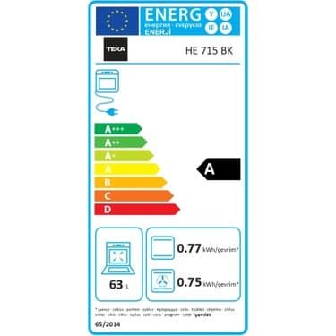 Teka HE 715 SS Ankastre Multifonksiyonel Fırın Inox 65 lt 111020046 3