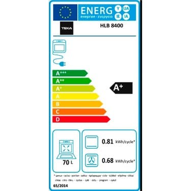 Teka - Hlb 8400 Wh - Ankastre Multifonksiyonel Dijital Ekranlı Turbo Fırın - Beyaz Cam - 70 Lt - 111000004 6