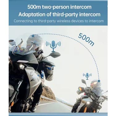 Vothoon Q29 Motosiklet Kask Bluetooth Kulaklık Eşleşmeli 1080P Kamera Geniş açı Su Geçirmez Intercom 5