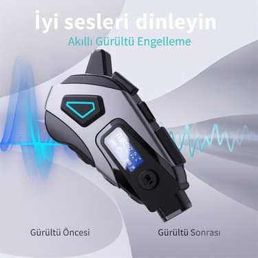 Electro Awm Kameralı Bluetooth Motosiklet Kask Interkomu Su Geçirmez Hd Kayıt 32 GB Sd Kart Hediyeli 6
