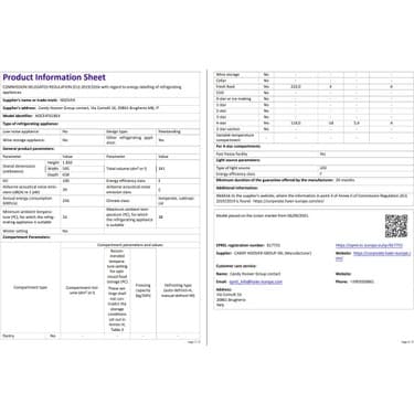 Hoover Hoce 4T618EX E Enerji Sınıfı 341 Lt Wi-Fi Bağlantılı Kombi Tipi No Frost Buzdolabı 5