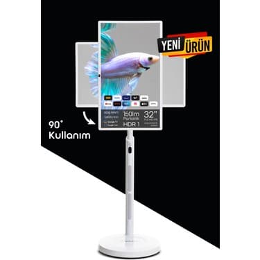 EVAİO Plus 32 inç 80 Ekran Full HD Taşınabilir Android Smart LED Ekran 2