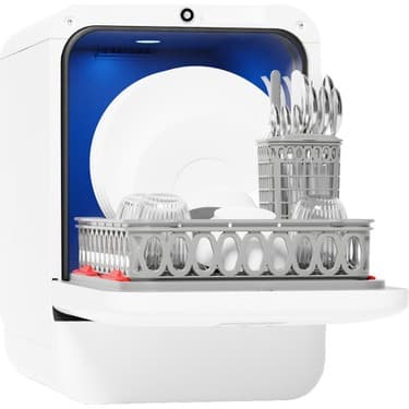 Bob Tezgah Üstü Mini Bulaşık Makinesi Karbeyaz Mat Beyaz 2