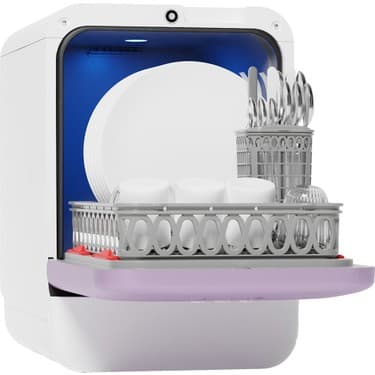 Bob Tezgah Üstü Mini Bulaşık Makinesi Karbeyaz Lila 2