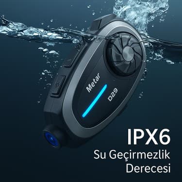 Qasul Q29 Kameralı Motosiklet Interkom Kulaklığı Geniş Açılı Görüş Hd Kayıt ve 32GB Hediye Kart Yol Arkadaşınız 6