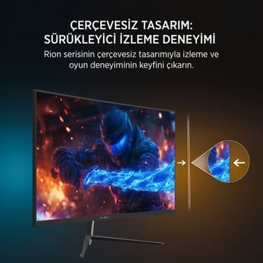 James Donkey Rion R10 24" 165Hz 1ms Fhd Va Curved Gaming Monitör (Sıfır Ölü Piksel Garantili) 7