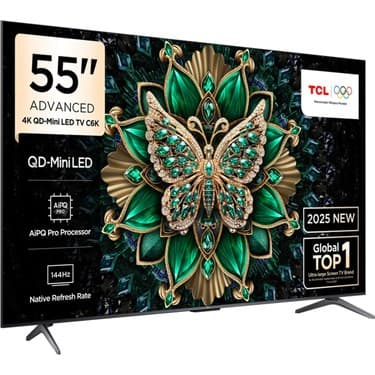 TCL 55C6K 55'' 139 Ekran Uydu Alıcılı 4K Ultra HD MiniLED Google TV 2