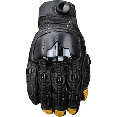 Knox Handroid Pod Mk5 Kısa Korumalı Deri Motosiklet Eldiveni Siyah Kahve 5