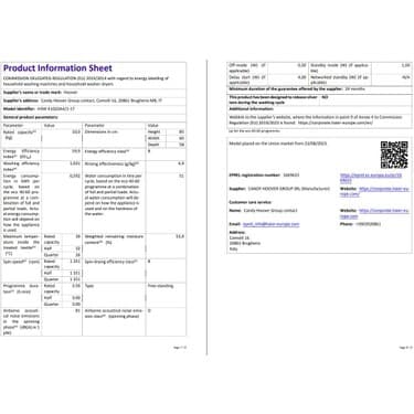 Hoover H3W 4102DA4/1-17 10 kg 1400 Devir NFC Bağlantılı Çamaşır Makinesi 5