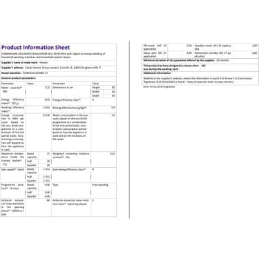 Hoover H3WPS4116TMB5-17 11 kg 1400 Devir Wi-Fi  Bağlantılı Çamaşır Makinesi 6