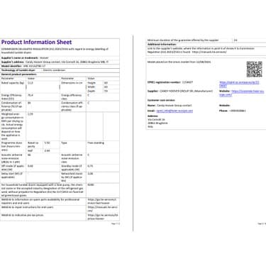 Hoover HREH 11A2TBE-17 11 kg Wi-Fi  Bağlantılı Isı Pompalı Kurutma Makinesi 6
