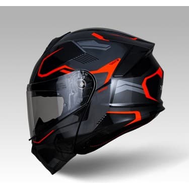 Yohe 935SV Kask Çene Açılır Motosiklet Parlak Turuncu Çift Vizör UV Bluetooth Yuvalı ECE 22.06 MIPS 3