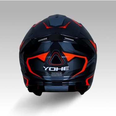 Yohe 935SV Kask Çene Açılır Motosiklet Parlak Turuncu Çift Vizör UV Bluetooth Yuvalı ECE 22.06 MIPS 5