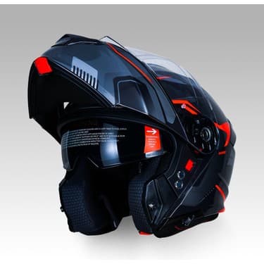 Yohe 935SV Kask Çene Açılır Motosiklet Parlak Turuncu Çift Vizör UV Bluetooth Yuvalı ECE 22.06 MIPS 7