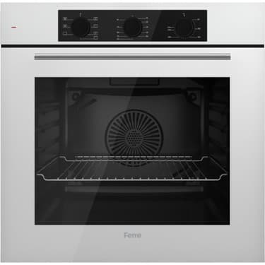 Ferre & Afm Tech Fethy Series Beyaz Cam Ankastre Set (Ferre QBL62CB + Fm 3301W + Fm 2201W) 2