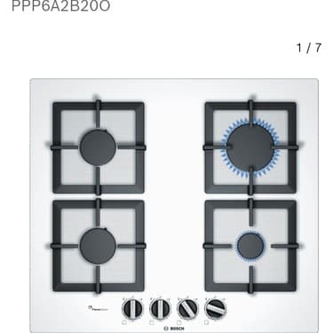 Bosch Beyaz Ankastre Set - HBJ559EW6T Fırın, PPP6A2B20O Ocak, DWK66PJ20T Davlumbaz 3