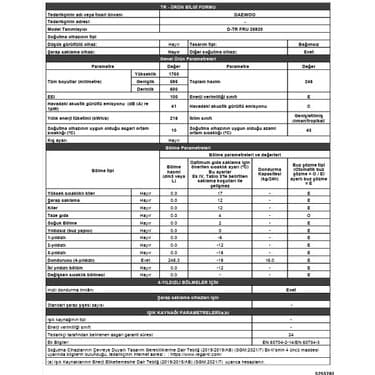 Daewoo D-TR Fru 25920 7 Çekmece Derin Dondurucu 6