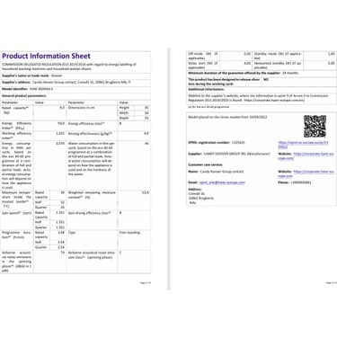 Hoover H3W 492DA4-S 9 kg Nfc Bağlantılı 1400 Devir Çamaşır Makinesi 5