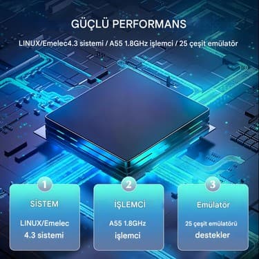 Sjgam M25 4.3 Inç HDMI Çıkışlı Taşınabilir Retro Oyun Konsolu Atari 20000 Oyun 5