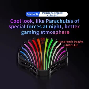 KuGamer M4 Mobile Game Converter Adapter | Otomatik Tanıma | Klavye Mouse Dönüştürücü | Rgb LED Destekli Oyun Aparatı 3