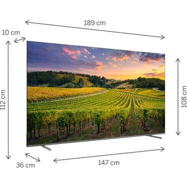 THOMSON 85QG5S14 85" 216 Ekran Uydu Alıcılı 4K Ultra HD Google QLED TV 2