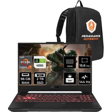 Asus Tuf Gaming A15 Amd Ryzen 7 7435HS 96GB 2tb SSD RTX4050/6GB 140W 15.6\ 2